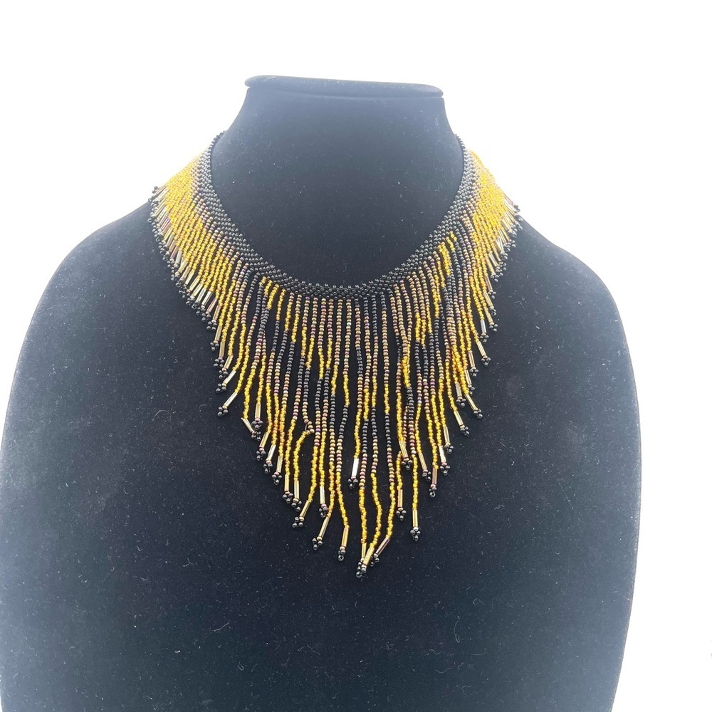 Beaded Bib Necklace made in Guatemala
